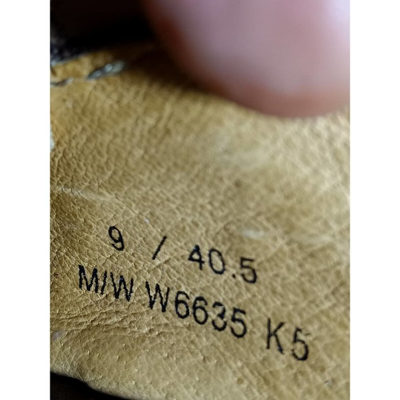 Born B.O.C. Brown Wedge slip on shoes closed toe buckle Women size 9M - Picture 5 of 9